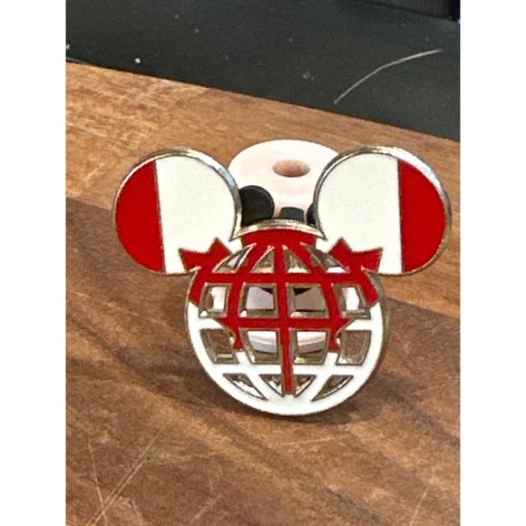 Epcot World Showcase Disney Pin Mickey Trading Pin Authentic Ears Lattice Canada - Picture 1 of 4